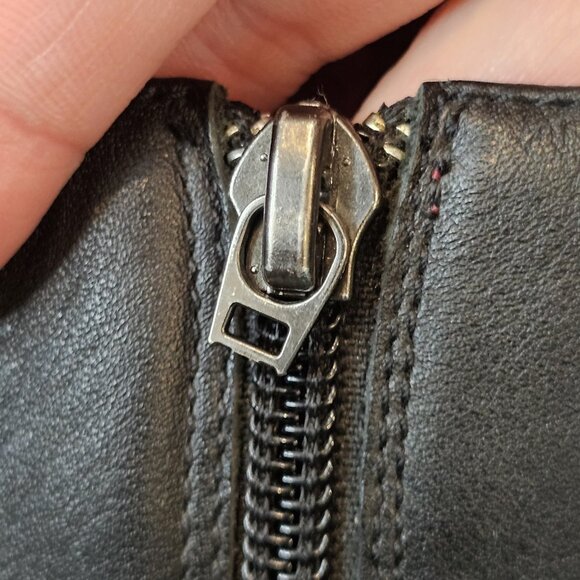 Retro 90s Y2K Black Boots Square Toe Chunky‎ Block Heel Sz 10 Tommy Hilfiger - Picture 12 of 12